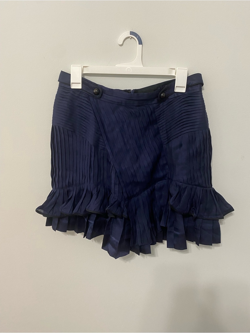 Isabel Marant Silk Military-Inspired Pleated Skirt SZ US8/EU40 NWOT